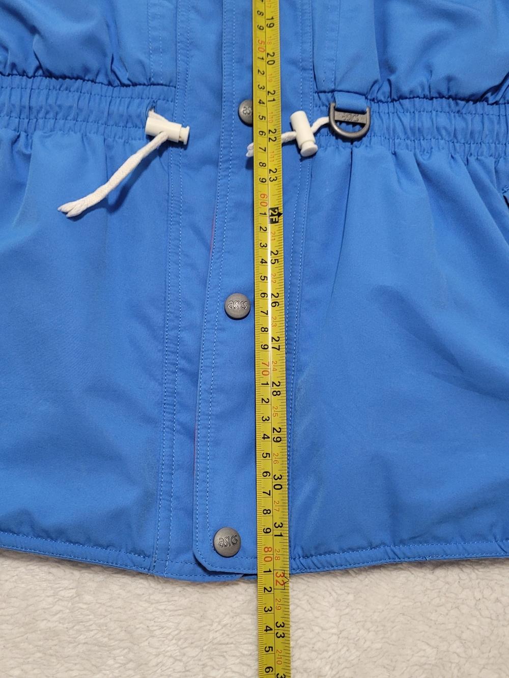 Vintage ASICS Blue & Red Hooded Ski Jacket Made In Japan - Picture 8 of 10